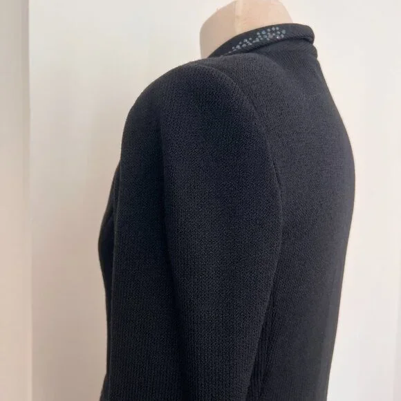 Vintage St. John Evening knit skirt suit set with embellished jacket size med 4 - Picture 6 of 11